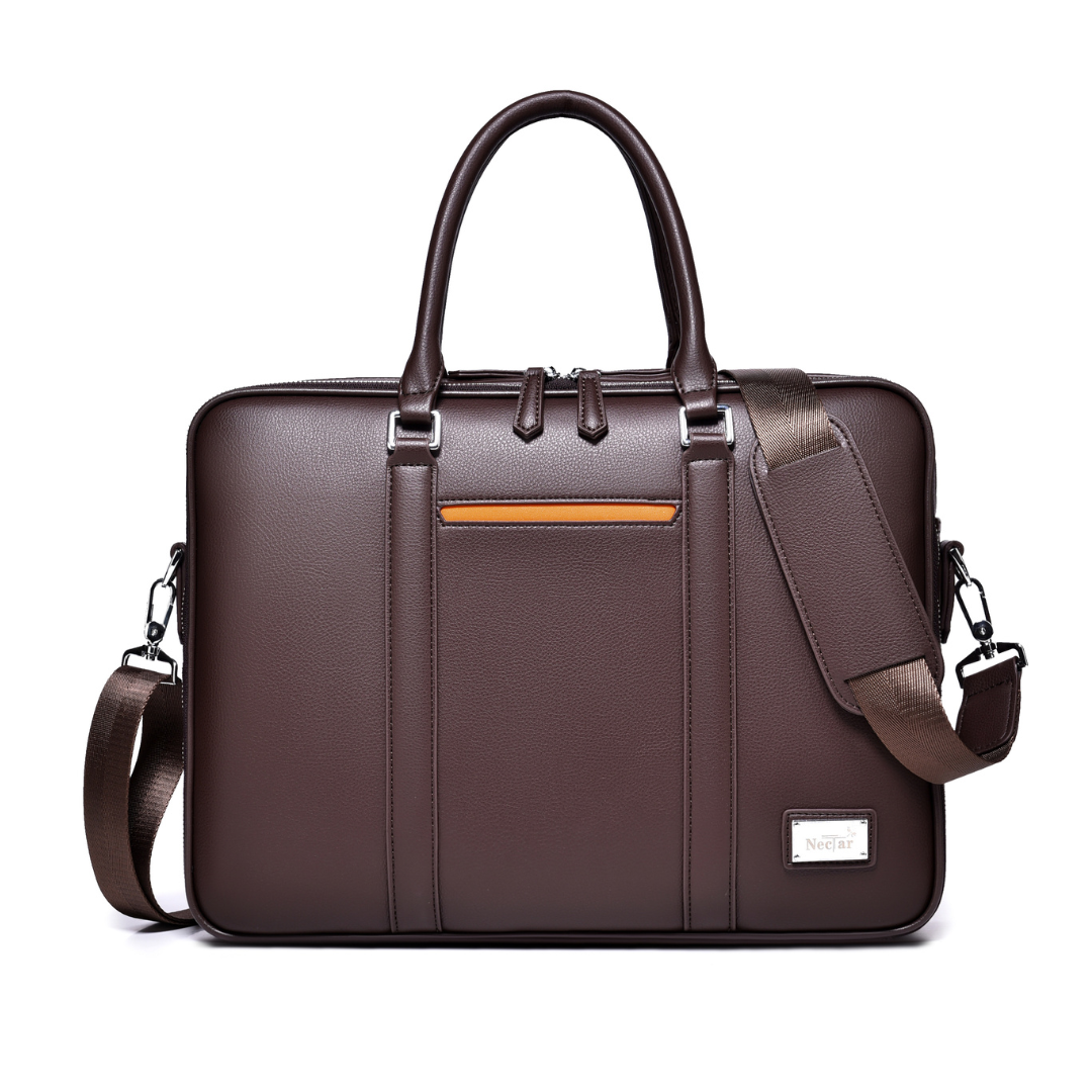 The ApexSync Leather Briefcase