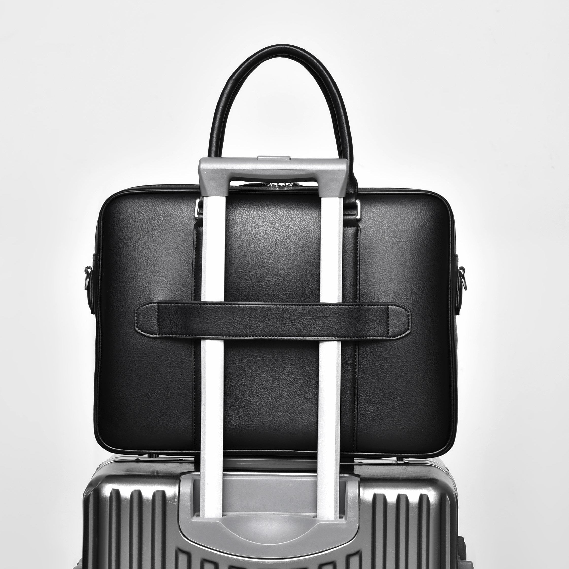 The ApexSync Leather Briefcase