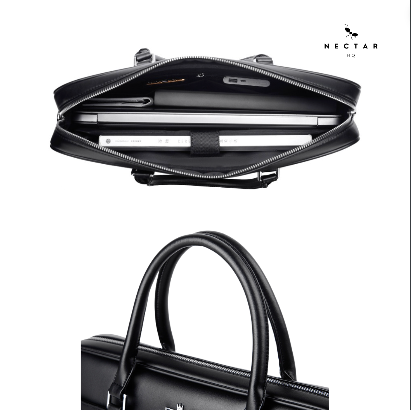 The Haute Black Dulcet Laptop Bag